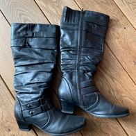 wunderschöne schwarze Damenschuhe, Damenstiefel, Gr. 36