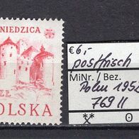 Polen 1952 Historische Baudenkmäler in den Pieniny-Bergen MiNr. 769 II postfrisch
