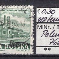 Polen 1952 Neues Elektrizitätswerk in Jaworzno MiNr. 766 A gestempelt -1