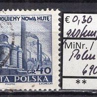 Polen 1951 Schwerindustrie MiNr. 690 A gestempelt