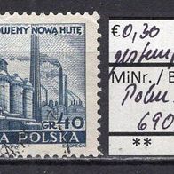 Polen 1951 Schwerindustrie MiNr. 690 A gestempelt -1