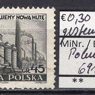 Polen 1951 Schwerindustrie MiNr. 691 A gestempelt