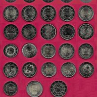 2020 32 verschiedene 2 Euro Gedenkmünzen (NEU und UNC) !