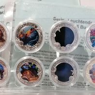 Österreich / 3 Euro-Serie: Leuchtende Meereswelten Alle Ausgaben 1 bis 12
