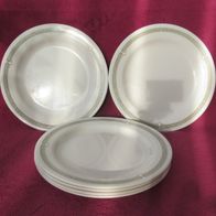 6 Speiseteller Essteller Arcoroc Arcopal flache Teller creme Servier Gastronomie