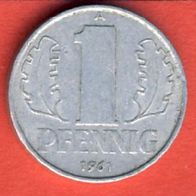 DDR 1 Pfennig 1961 A