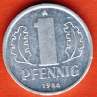 DDR 1 Pfennig 1986 A