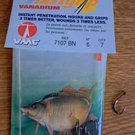 Neu! VMC Fastgip Karpfenhaken Schwarz 6 Karpfen Haken Boiliehaken