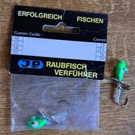 Neu! J.P. Helikopter Helicopter Jigkopf Twisterkopf Grün Gew.: 5g