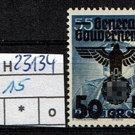 Los H23134: Generalgouvernement Mi. 15 * *