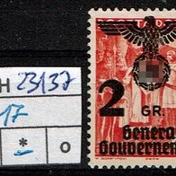 Los H23137: Generalgouvernement Mi. 17 *