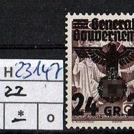 Los H23147: Generalgouvernement Mi. 22 *