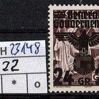 Los H23148: Generalgouvernement Mi. 22 * *