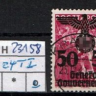 Los H23158: Generalgouvernement Mi. 24 I, gest