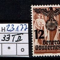 Los H23177: Generalgouvernement Mi. 33 II * *