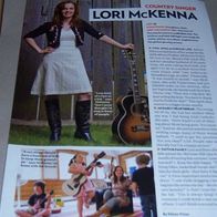 Lori McKenna US Full Pages Sammlung Article Clippings Bericht