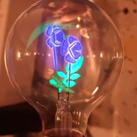 Seltene Glimm G80 Blumen Lampe E27 3W Glühbirne Edison Decor FLOWER LIGHT BULB Blume