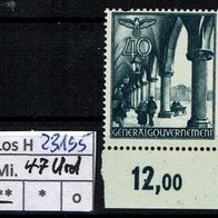 Los H23195: Generalgouvernement Mi. 47 * * UR