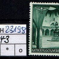 Los H23198: Generalgouvernement Mi. 43 * *