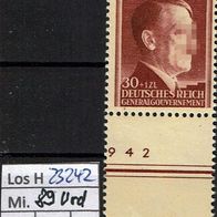 Los H23242: Generalgouvernement Mi. 89 * * UR