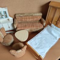 Puppenmöbel Set, aus Holz, stabil, auch für Barbie