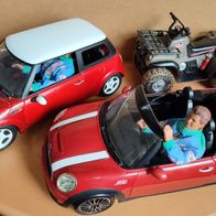 Barbie Auto Mini Cooper, + Quad x für Barbie/Ken