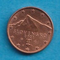 Slowakei 1 Cent 2021