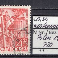 Polen 1951 Sechsjahresplan: Elektroindustrie MiNr. 720 gestempelt