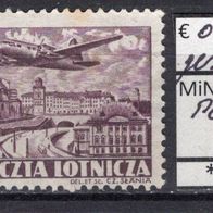 Polen 1952 Freimarken: Flugzeuge MiNr. 730 A gestempelt