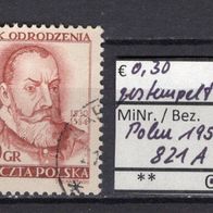 Polen 1953 Renaissance-Jahr MiNr. 821 A gestempelt -3