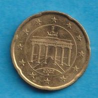 Deutschland 20 Cent 2022 A
