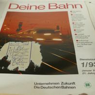 Deutsche Bundesbahn - Deine Bahn - 1/93 - Dienststück
