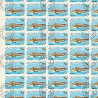 L652 Laos Komplettbogen Mi. Nr. 860 Flugzeuge . o gestempelt