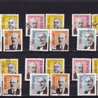Rumänien MiNr. 1958-1961 Wissenschaftler gestempelt zur Auswahl M€ 1,00 #J610a72c
