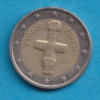 Zypern 2 Euro 2011 Auflage nur 210 000 Stück