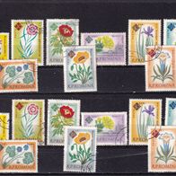 Rumänien MiNr. 2020-2028A Blumen kpl. gestempelt zur Auswahl M€ 2,00 #J75e6b