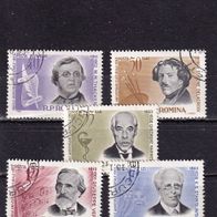 Rumänien MiNr. 2166-70 Persönlichkeiten kpl. gestempelt zur Auswahl M€ 1,00 #J91d2f