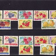 Rumänien MiNr. 2176-2183 Früchte kpl. gestempelt zur Auswahl M€ 1,50 #J93af
