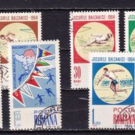 Rumänien MiNr. 2299-2304 Balkanspiele kpl. gestempelt zur Auswahl M€ 1,50 #J910be