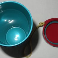 XD Tupperware Schlumpf Trinkbecher mit Schraubverschluss 2355 Deckel 2356A 425ml t