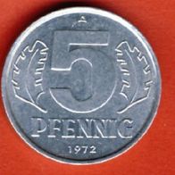 DDR 5 Pfennig 1972 A