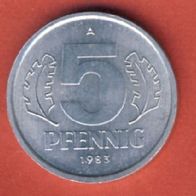 DDR 5 Pfennig 1983 A