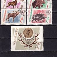 Rumänien MiNr. 2460-2464 Tiere kpl. gestempelt Knick! M€ 2,00 #J24d
