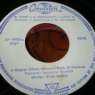 Magyar Allami Operahaz: Verdi - Trubadur / Nabucco Lamberto Gardelli 45 single 7"