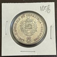 Venezuela Coin 5 Bolivares 1977 - Nickel - Y# 53 - EB1058