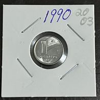 Brazil Coin 1 Centavo 1990 - Stainless Steel - KM# 611 - eb2003