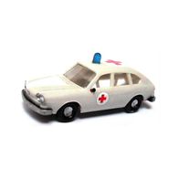 VW 411 (Typ4) ´68, Schrägheck, altweiß, Notarzt DRK, gesupert, Ep4, Wiking, Spur N