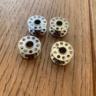 4 leere Garnrollen Metall, Spule Metall