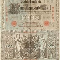 Reichsbanknote - 1000 Mark - 21.04.1910 rot 8116225G