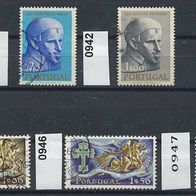 Portugal Mi. Nr. 941 + 942 + 945 + 946 + 947 o <